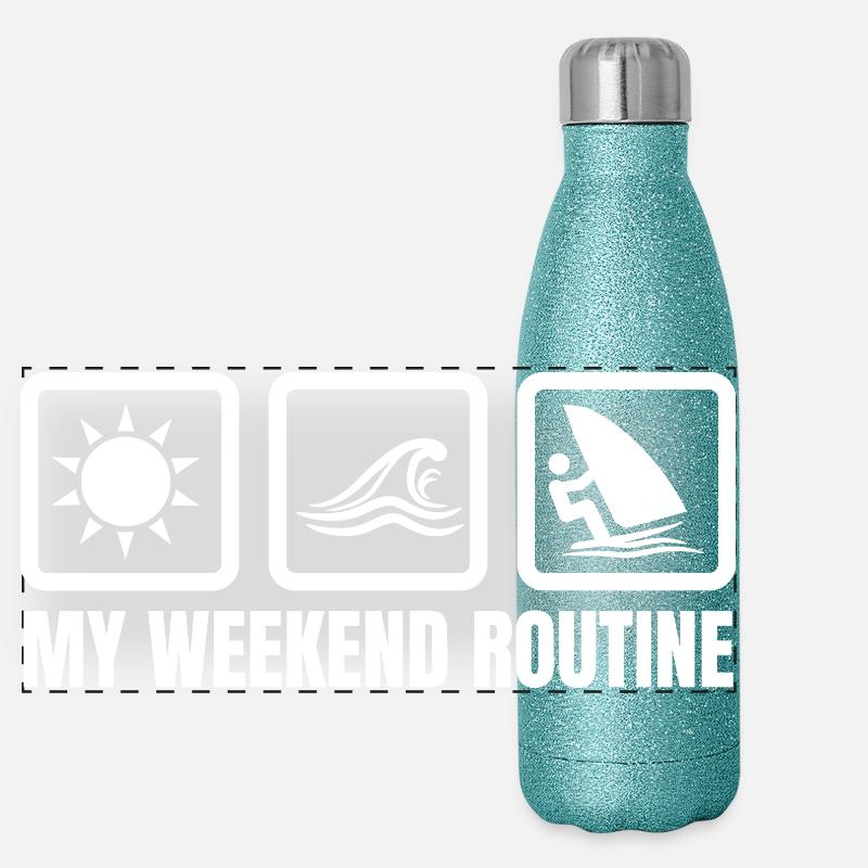 Ma routine du week-end Gourde isotherme panoramique pailletée 500 ml