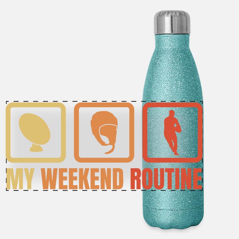 Rugby Weekend Panoramic Glitter Thermal Bottle 500 ml