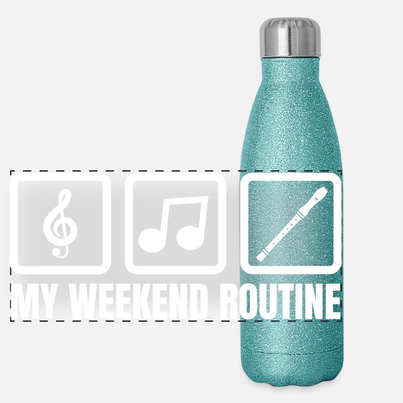 Ma routine du week-end Gourde isotherme panoramique pailletée 500 ml