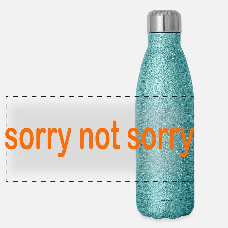 sorry not sorry Panorama Glitzer Isolierflasche 500 ml