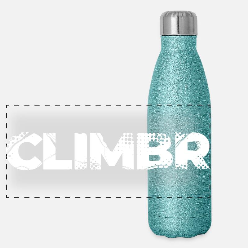 CLIMBR : Un design pour les grimpeurs Gourde isotherme panoramique pailletée 500 ml