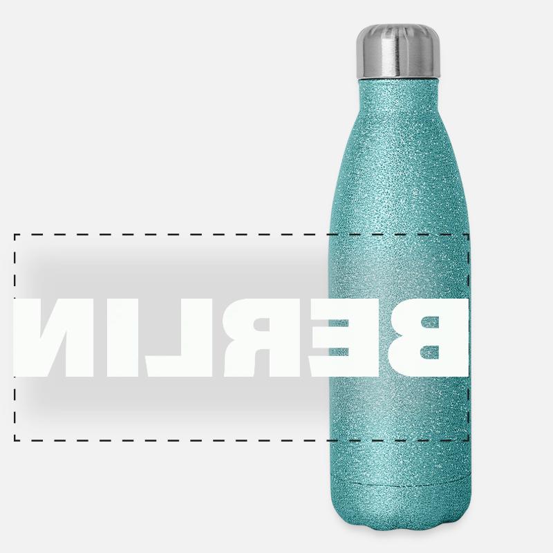 BERLIN Panorama Glitzer Isolierflasche 500 ml