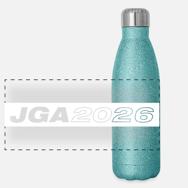 Jga 2026 Junggesellenabschied Panorama Glitzer Isolierflasche 500 ml