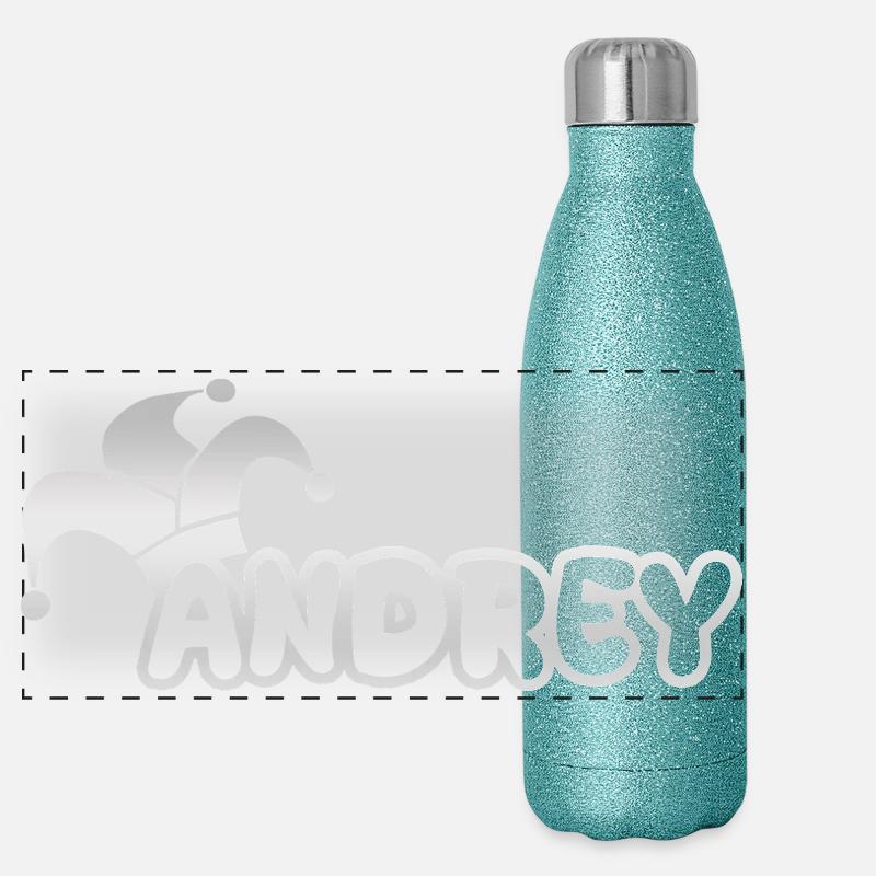 Andrey als Carnival Panorama Glitzer Isolierflasche 500 ml