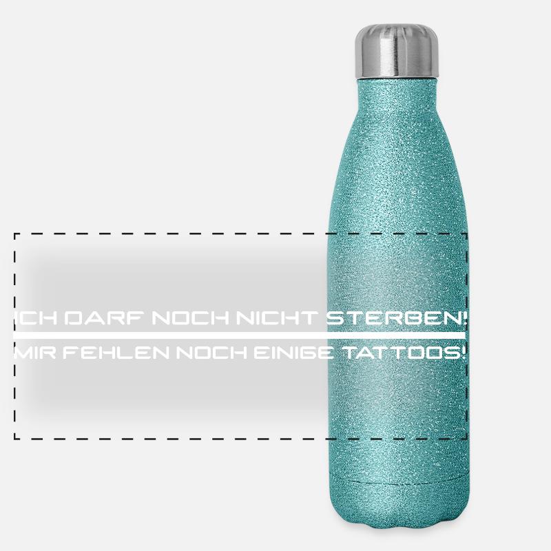 Il me manque encore des tatouages blancs Gourde isotherme panoramique pailletée 500 ml