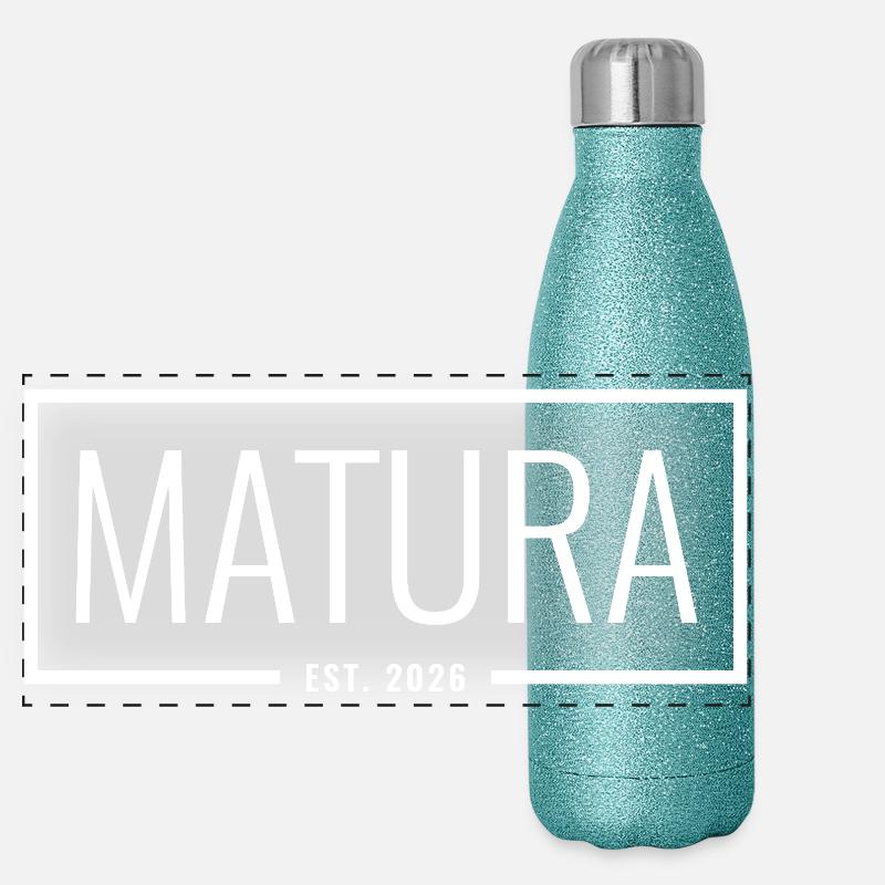 Matura Est. 2026 Gourde isotherme panoramique pailletée 500 ml