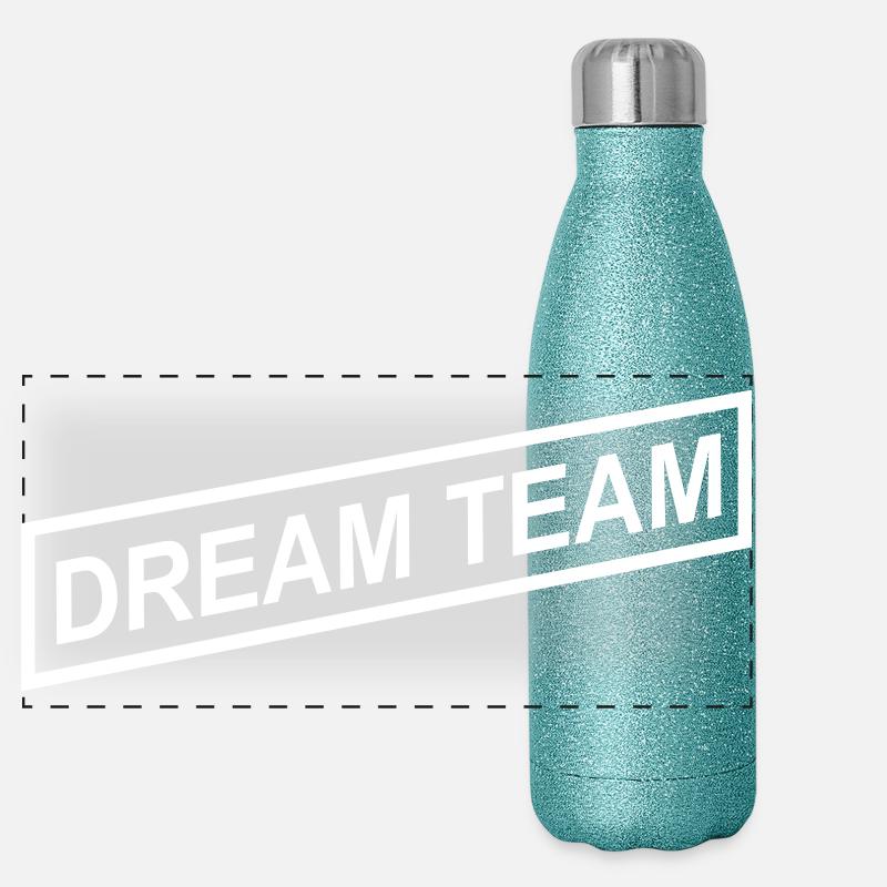 Équipe de rêve Gourde isotherme panoramique pailletée 500 ml