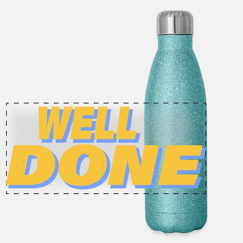 BIEN JOUÉ Gourde isotherme panoramique pailletée 500 ml