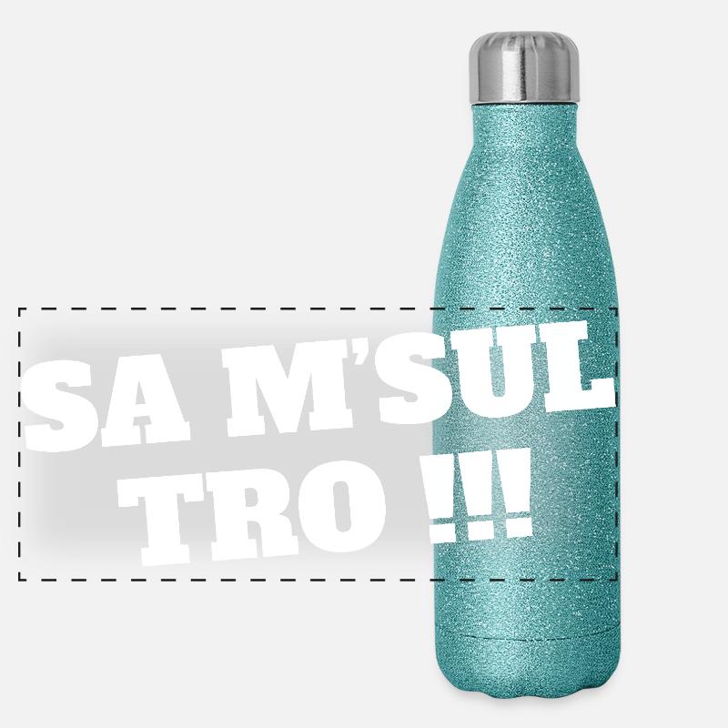 jeunesse, texto, actualité Gourde isotherme panoramique pailletée 500 ml