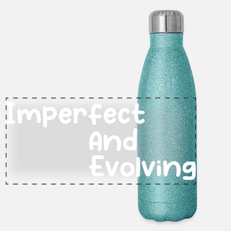 Imperfect and evolving Gourde isotherme panoramique pailletée 500 ml