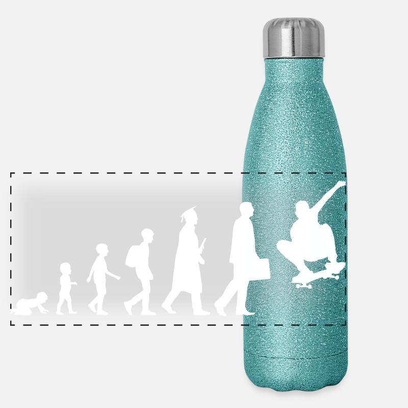 Development of a skateboarder Panoramic Glitter Thermal Bottle 500 ml