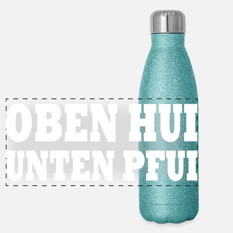 Above hui below ugh Panoramic Glitter Thermal Bottle 500 ml