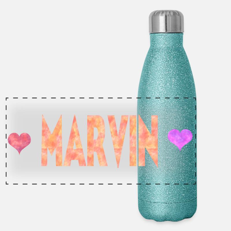 Marvin Panorama Glitzer Isolierflasche 500 ml