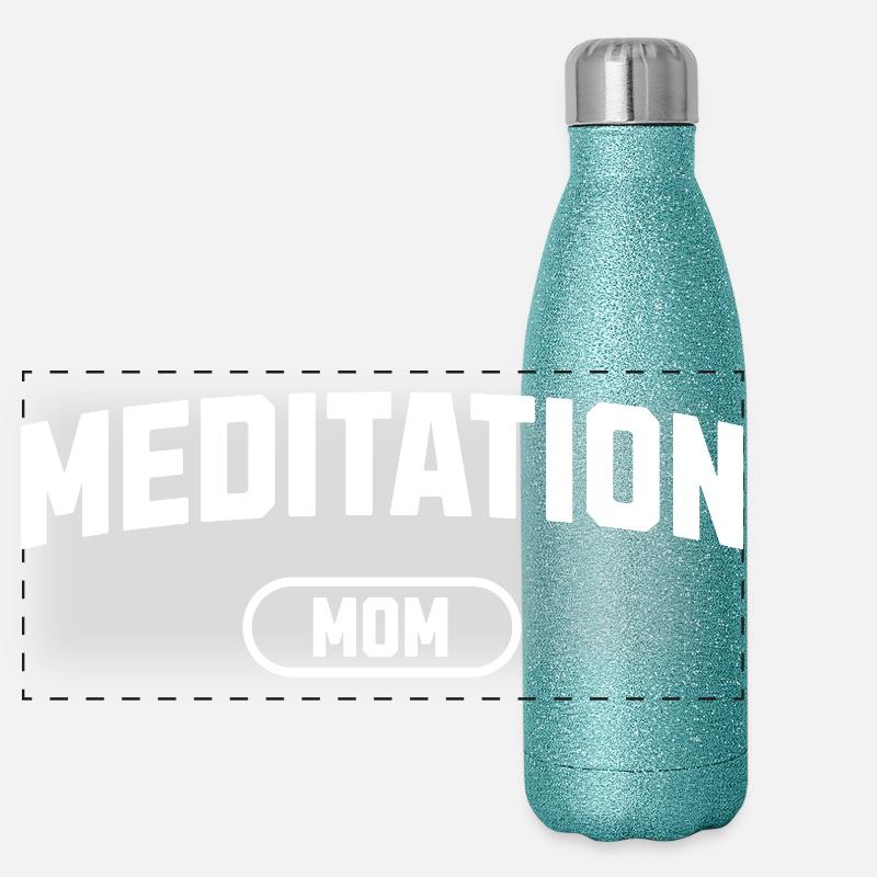 Maman de méditation Gourde isotherme panoramique pailletée 500 ml