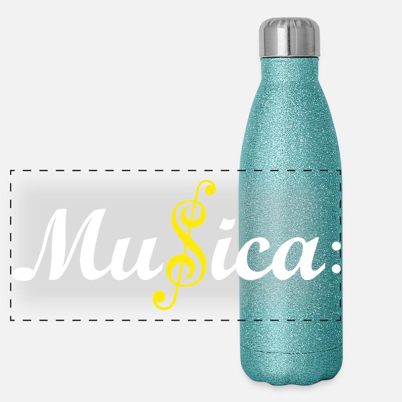 Musica Gourde isotherme panoramique pailletée 500 ml
