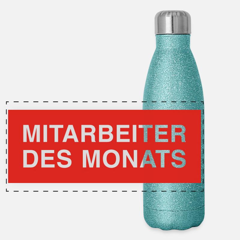 mitarbeiter des monats Panorama Glitzer Isolierflasche 500 ml
