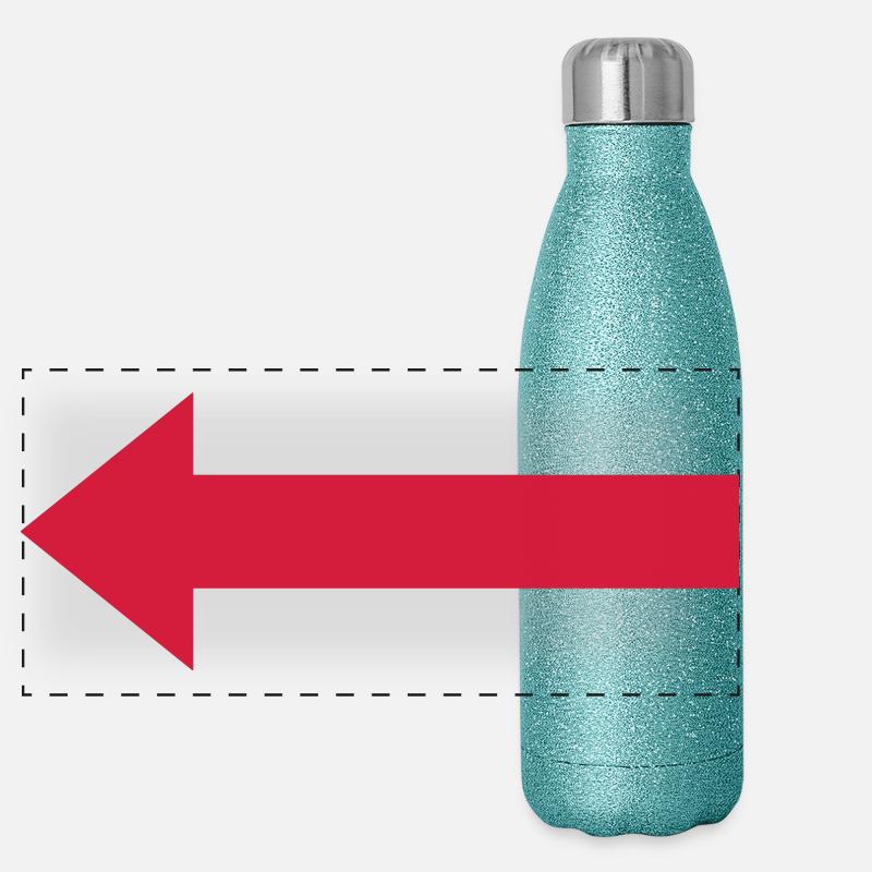 Flèche rouge vers la gauche Gourde isotherme panoramique pailletée 500 ml