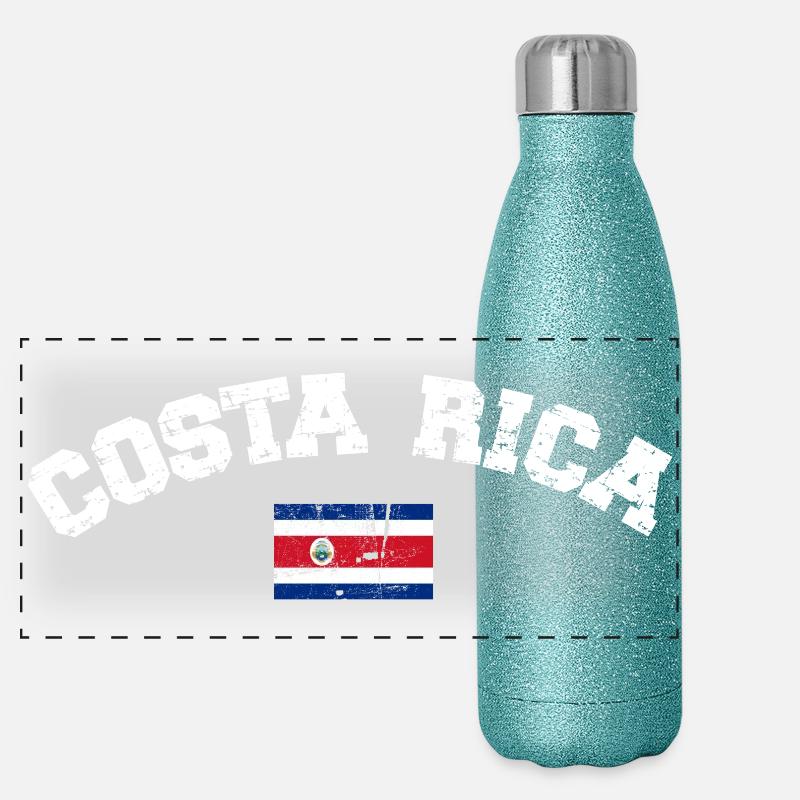 Costa Rica Gourde isotherme panoramique pailletée 500 ml