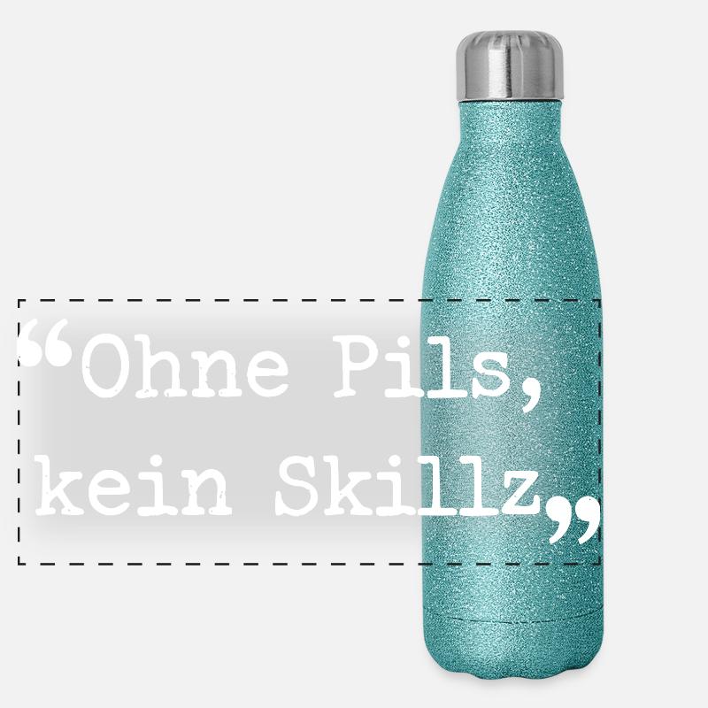 Dialecte de la Ruhrpott sans pilsner, pas de région de la Ruhr Gourde isotherme panoramique pailletée 500 ml