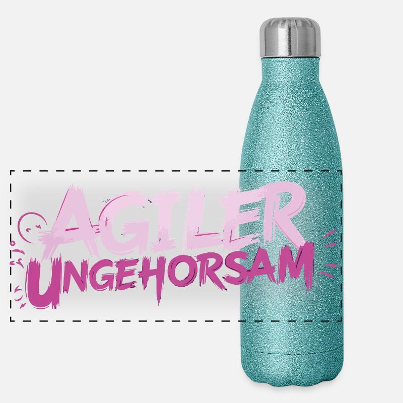 Agile Disobedience - Statement Panoramic Glitter Thermal Bottle 500 ml