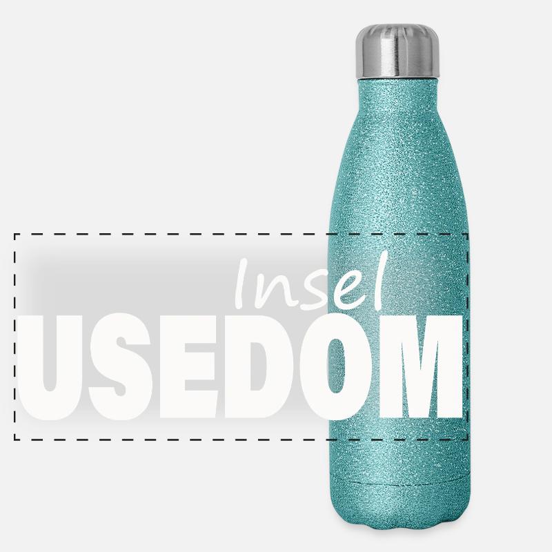 USEDOM Panorama Glitzer Isolierflasche 500 ml