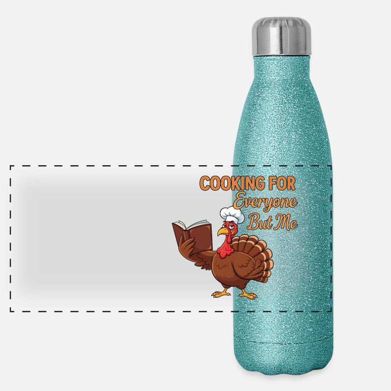 Cuisson de la dinde Gourde isotherme panoramique pailletée 500 ml