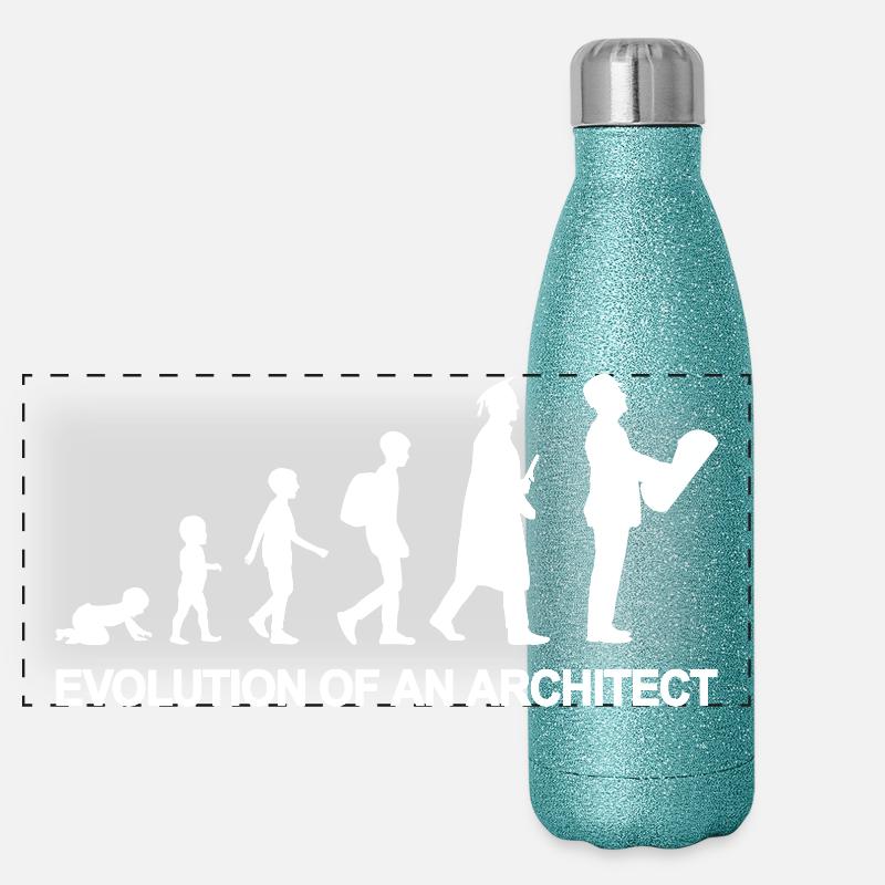 From child to architect Panoramic Glitter Thermal Bottle 500 ml