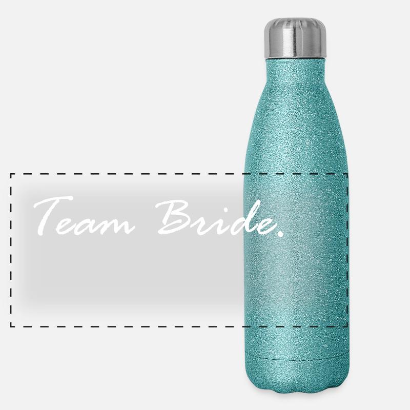 Team Bride Panorama Glitzer Isolierflasche 500 ml