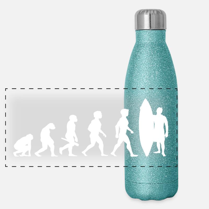 Evolution Surf Surfers surf surf Gourde isotherme panoramique pailletée 500 ml