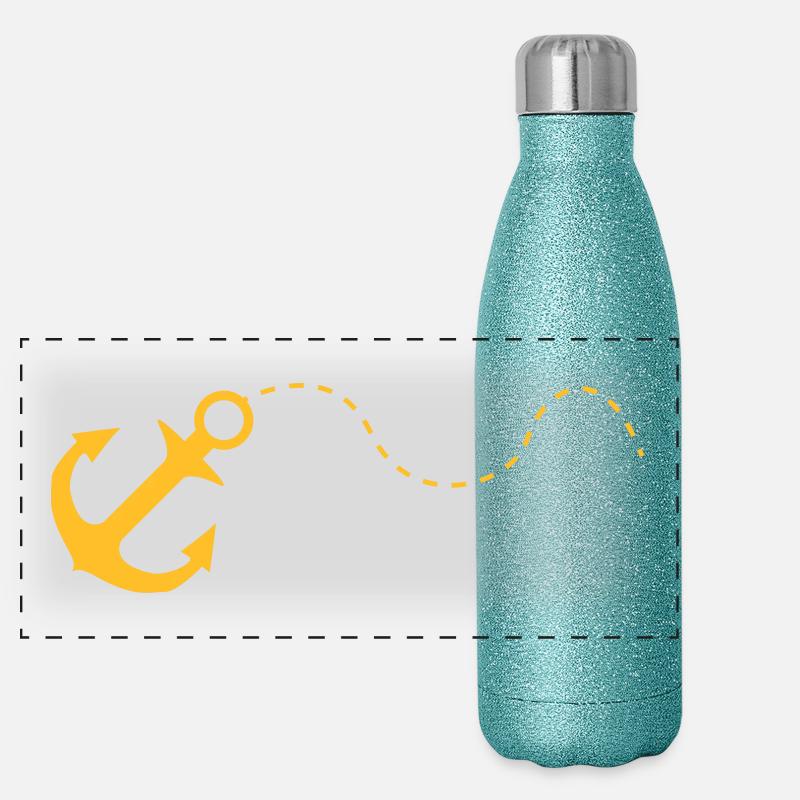 anker Panorama Glitzer Isolierflasche 500 ml