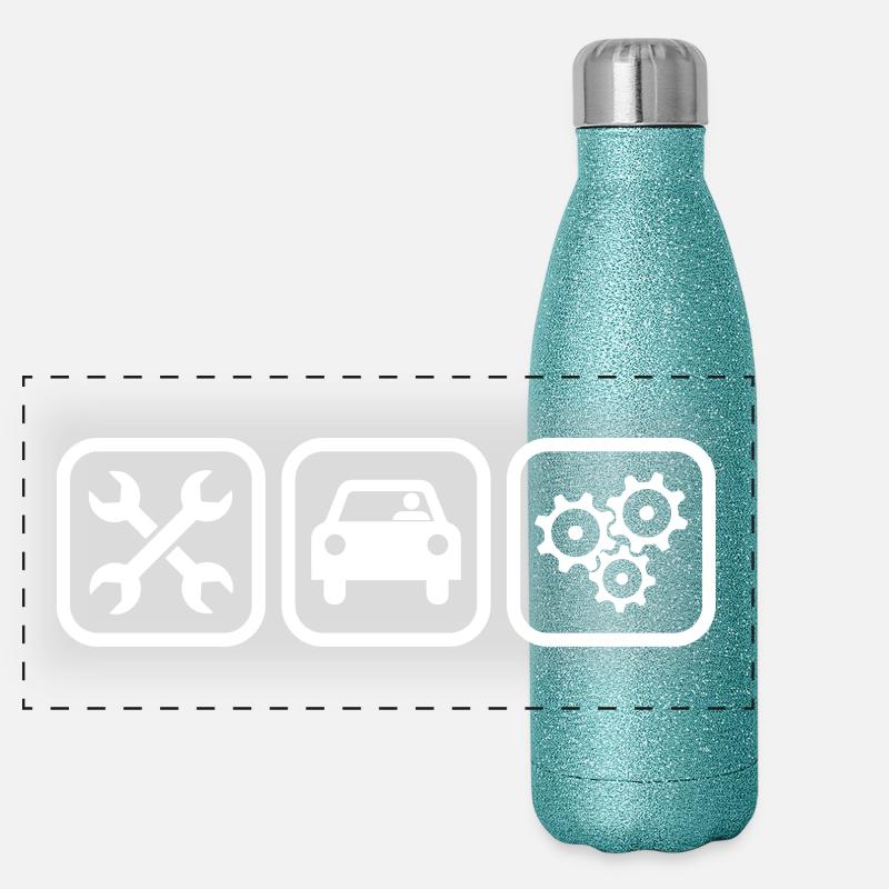 Engine Mechanic Panoramic Glitter Thermal Bottle 500 ml