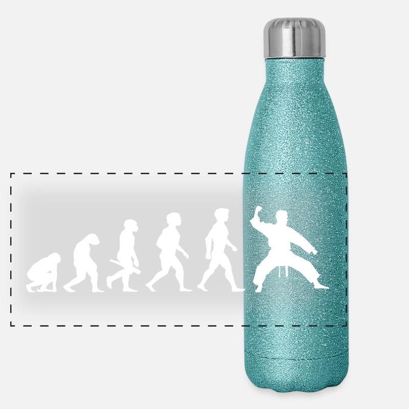 Evolution Karate Martial Arts Panoramic Glitter Thermal Bottle 500 ml