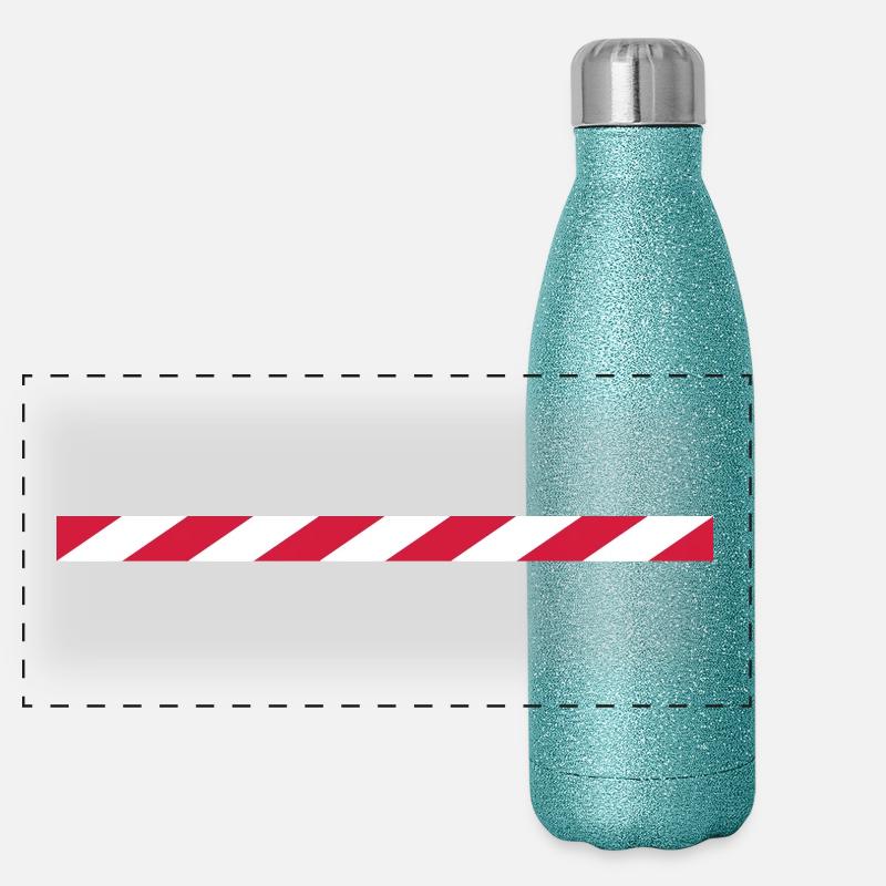 bande de verrouillage Gourde isotherme panoramique pailletée 500 ml