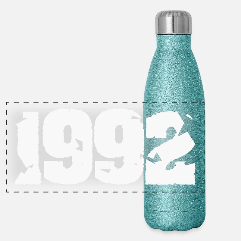 1992 Design rétro cassé Gourde isotherme panoramique pailletée 500 ml