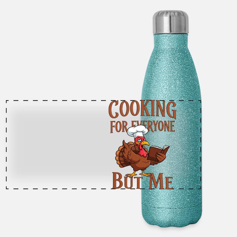 Cuisson de la dinde Gourde isotherme panoramique pailletée 500 ml