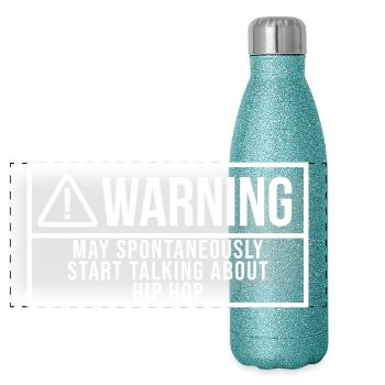 Hip Hop Hip Hop Hip Hop - Panorama Glitzer Isolierflasche 500 ml - Blau Glitzer - Vorne