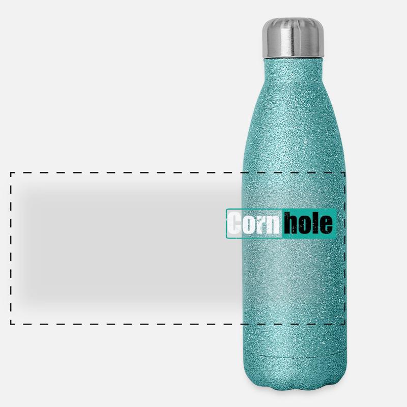 Cornhole Game Leisure Hobby Panoramic Glitter Thermal Bottle 500 ml