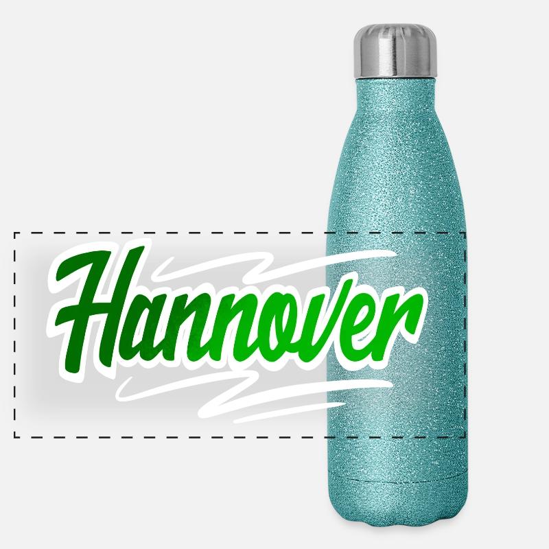 Hannover Panorama Glitzer Isolierflasche 500 ml