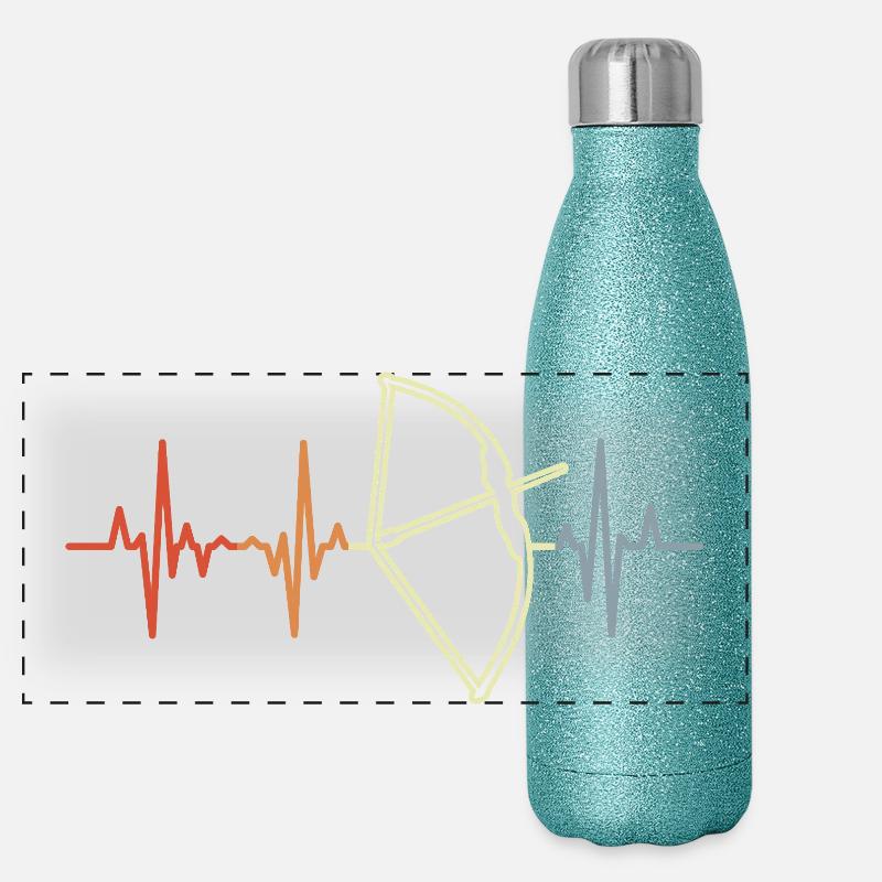 Bow Hunt Pulse Beat Panoramic Glitter Thermal Bottle 500 ml