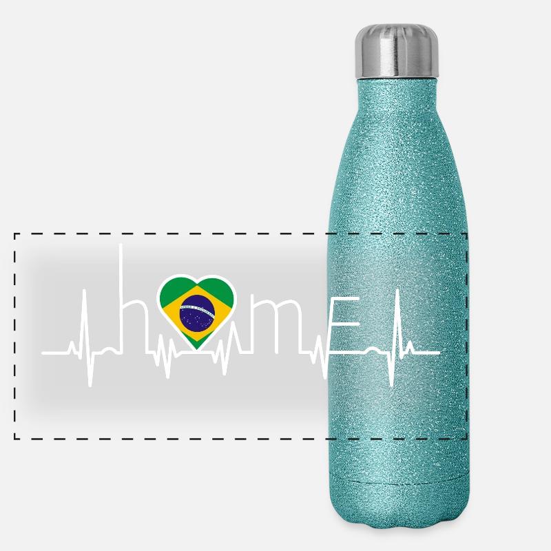 j'aime Accueil Brésil Gourde isotherme panoramique pailletée 500 ml