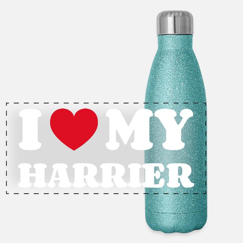 J'aime mon Harrier Gourde isotherme panoramique pailletée 500 ml