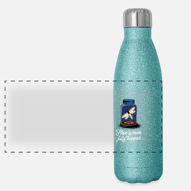 L’espoir brille : Firefly Design Gourde isotherme panoramique pailletée 500 ml