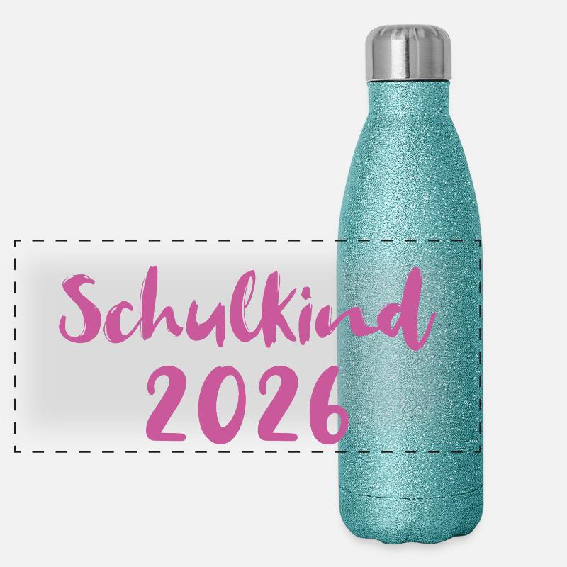 Schoolchild 2026 Panoramic Glitter Thermal Bottle 500 ml