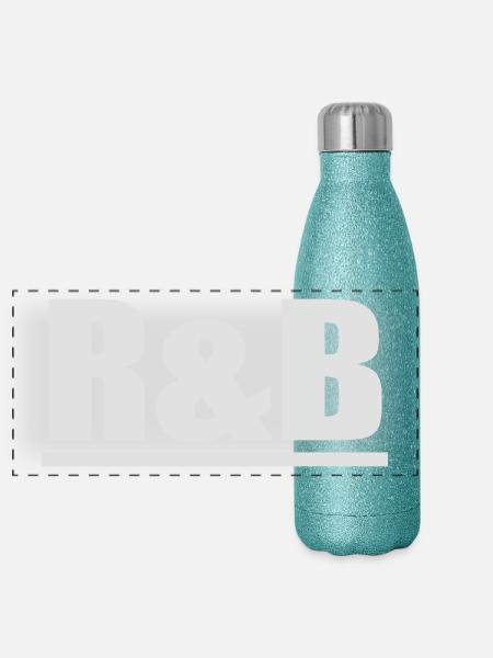 Rnb - Panorama Glitzer Isolierflasche 500 ml - Blau Glitzer