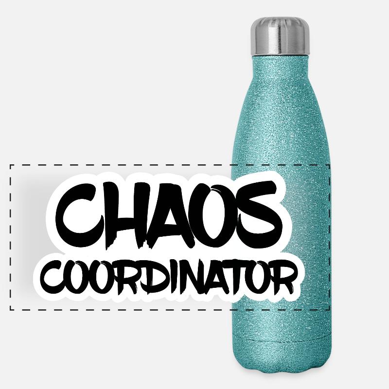 Chaos coordinateur Chaos préprogrammé w Gourde isotherme panoramique pailletée 500 ml