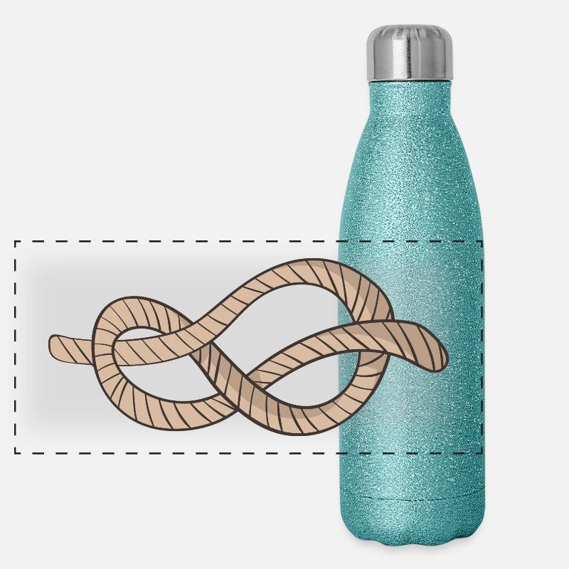 nœud Gourde isotherme panoramique pailletée 500 ml
