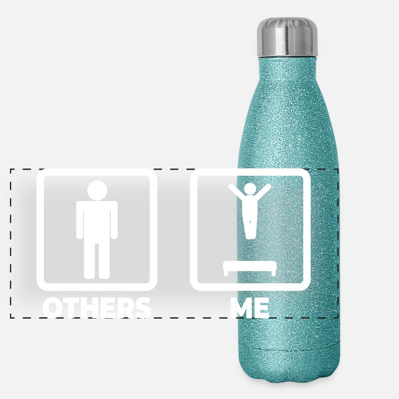 Drôle de pull trampoline Gourde isotherme panoramique pailletée 500 ml
