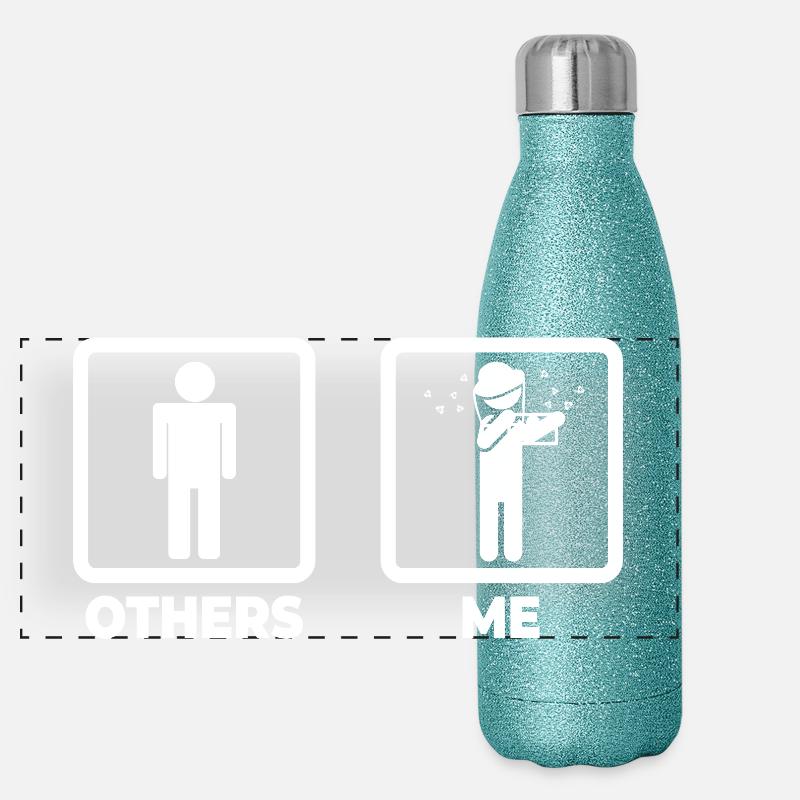 Figure de bâton d’apiculteur Gourde isotherme panoramique pailletée 500 ml