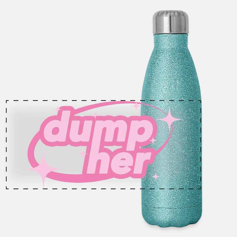 Dump Her – Y2K Statement Panoramic Glitter Thermal Bottle 500 ml