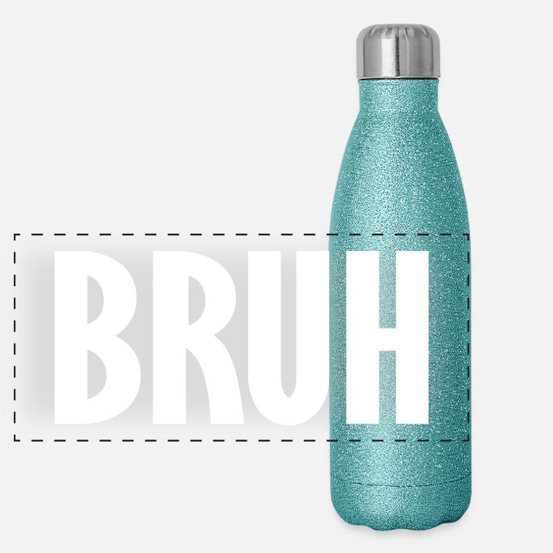 bruh Panorama Glitzer Isolierflasche 500 ml